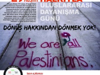 BDS Türkiye’den eylem çağrısı: Dönüş hakkından dönmek yok!