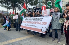 BDS Türkiye’den Kadıköy Belediyesi önünde eylem: “İşgalle kardeşlik olmaz!”